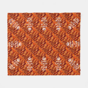 Gepersonaliseerd Keep Calm And Your Bacon Fleece Deken