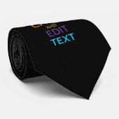 Gepersonaliseerd KEEP CALM Jouw tekst Multicolored Stropdas (Opgerold)