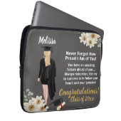 Gepersonaliseerd Keepsake-Afstuderen Laptop Sleeve (Voorkant Rechts)