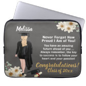 Gepersonaliseerd Keepsake-Afstuderen Laptop Sleeve (Voorkant)