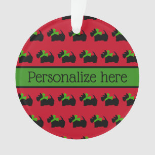 Gepersonaliseerd kerst Scottie Dog Ornament