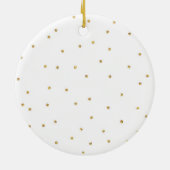 Gepersonaliseerd kerstcadeau-Verloving Keramisch Ornament (Achterkant)