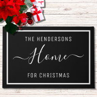 Gepersonaliseerd kerstfamilie zwart