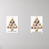 Gepersonaliseerd kerstfeest van de vlinderfamilie muurkunst sets (Voorkant)