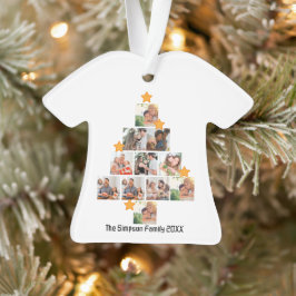 Gepersonaliseerd kerstfeest van de vlinderfamilie ornament