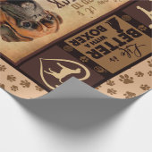 Gepersonaliseerd kerstgebak, het leven is beter ge cadeaupapier (Hoek)