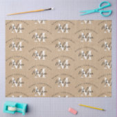 Gepersonaliseerd kerstkaartje tissuepapier (Craft)