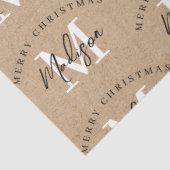 Gepersonaliseerd kerstkaartje tissuepapier (Detail)