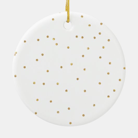 Gepersonaliseerd kerstkeramisch Baby Keramisch Ornament (Achterkant)