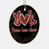 Gepersonaliseerd kerstkerstversiering keramisch ornament (Rechts)