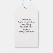 Gepersonaliseerd Kerstmis Astronaut Sinterklaas Cadeaulabel (Achterkant)