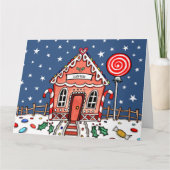 Gepersonaliseerd kerstontbijt kaart (Voorkant)