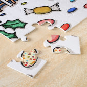 Gepersonaliseerd kerstontbijt legpuzzel (Zijkant)