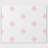 Gepersonaliseerd kerstpapier cadeaupapier (Vlak)