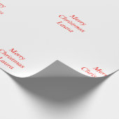 Gepersonaliseerd kerstpapier cadeaupapier (Hoek)