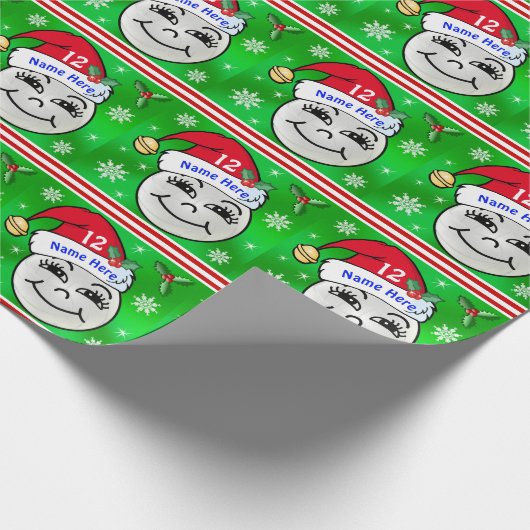 Gepersonaliseerd kerstpapier met gevarieerdheid cadeaupapier (Hoek)