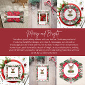 Gepersonaliseerd kerstrendier servet