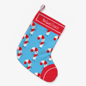 Gepersonaliseerd kerstsnoepriet kleine kerstsok (Voorkant (Hangend))