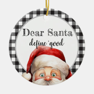 Gepersonaliseerd kerstversiering keramisch ornament