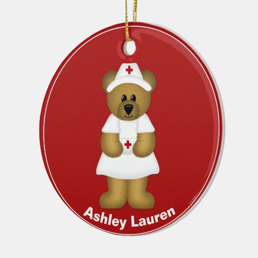 Gepersonaliseerd kerstversiering van het zurse Bee Keramisch Ornament (Links)