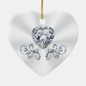 Gepersonaliseerd, Kerstversieringen Trouwgunsten Keramisch Ornament (Achterkant)