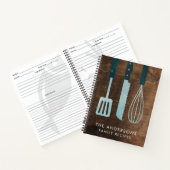 Gepersonaliseerd keukengerei voor hout notitieboek (Binnen)