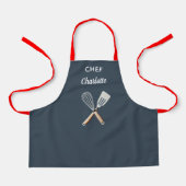 Gepersonaliseerd kind schort, aangepaste naam kind schort (Voorkant)