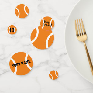 Gepersonaliseerd kind tennis Birthday confetti