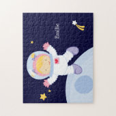Gepersonaliseerd Kind van Astronaut Girl Legpuzzel (Verticaal)