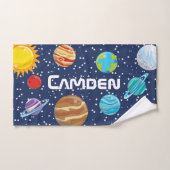 Gepersonaliseerd Kind van het zonnestelsel Bad Handdoek (Handdoek)