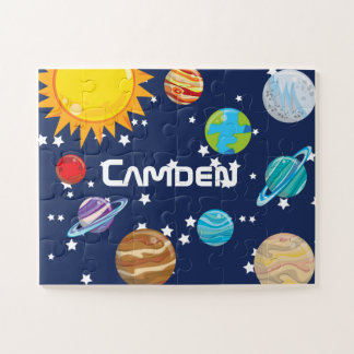 Gepersonaliseerd Kind van het zonnestelsel Legpuzzel