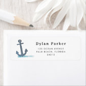 Gepersonaliseerd Kinder anker retouradres Etiket (Insitu)