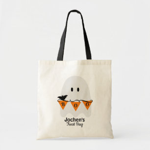 Gepersonaliseerd Kinder Halloween behandelt Zak Tote Bag