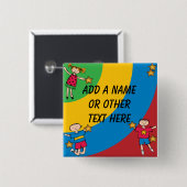 Gepersonaliseerd Kinder Jumping Button (Voorkant /achterkant)