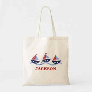 Gepersonaliseerd Kinder ZeevaartCanvas tas