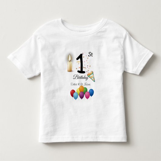 Gepersonaliseerd Kinderen van Birthday T-Shirt (Voorkant)