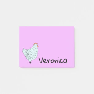 Gepersonaliseerd kip post-it® notes