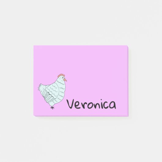 Gepersonaliseerd kip post-it® notes (Voorkant)