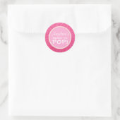 Gepersonaliseerd Klaar om Baby shower te Poppen Ro Ronde Sticker (Tas)