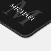 Gepersonaliseerd Klassiek monogram en naam Bureaumat (Hoek)