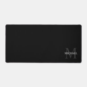 Gepersonaliseerd Klassiek monogram en naam Bureaumat