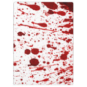 Gepersonaliseerd klembord bloedplaatje vampier kri (Achterkant)