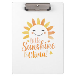 Gepersonaliseerd klembord - "Little Sunshine"
