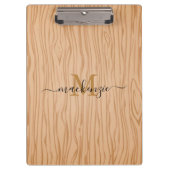 Gepersonaliseerd klembord met naam en Initiaal (Voorkant)