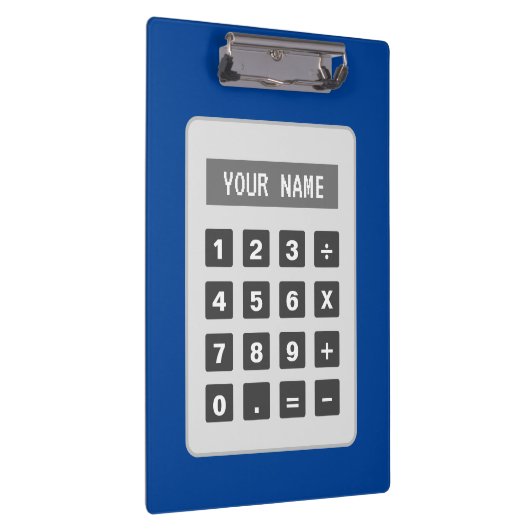 Gepersonaliseerd klembord met rekenmachineontwerp (Rechts)
