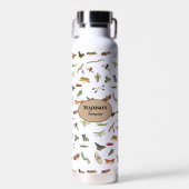 Gepersonaliseerd kleurig Insect Patroon Waterfles (Voorkant)