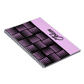 Gepersonaliseerd kleurig patroon notitieboek (Rechterzijde)