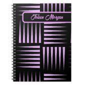 Gepersonaliseerd kleurig patroon notitieboek (Voorkant)