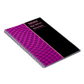Gepersonaliseerd kleurig patroon notitieboek (Rechterzijde)
