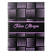 Gepersonaliseerd kleurig patroon notitieboek (Voorkant)